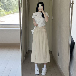 Plus Size Chubby Girl Gray Yamamoto Parka Culottes Womens Summer New Arrival High Waist A- line Skirt Casual Loose Pants