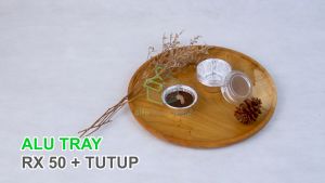 Alumunium Foil Tray Cup RX 50 + Tutup Kue Pie Macaroni Schotel Klapertart Muffin Cupcake Bolu Roti Mini Zupa Soup isi 100 pcs