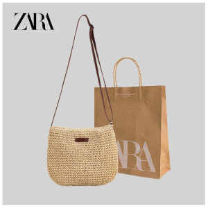 Summer 2025 New French Beach Bag Womens Crossbody Bag Casual Vacation Beachside Handbag Wicker Weaving Style Outdoor Sport Bag