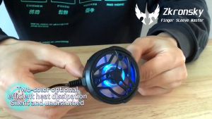 Zkronsky Original Mobile Phone Cooler: Colored Lights & Fast Cooling Fan