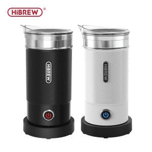 HiBREW Electric Milk Frother Frothing Foamer Chocolate Mixer Cold/Hot Latte Cappuccino Fully Automatic Milk Warmer Cool M1A