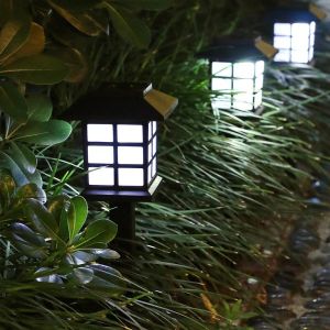 2 Pack Solar Pathway Lights Outdoor Solar Lamp Waterproof Landscape Lighting for GardenYardPatioWalkwayDriveway Decor