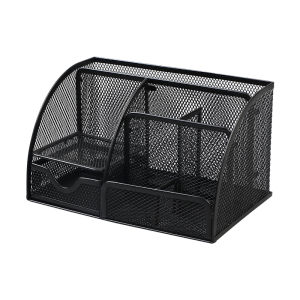 Good | Creative Stylish Metal Mesh Desk Organizer Multi-Function Pen Holder Large Capacity
