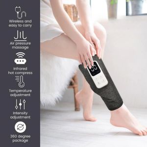 เครื่องนวดขาไฟฟ้าไร้สายพกพา 360° พร้อมระบบกดจุดน่องและรีโมทควบคุม สำหรับผ่อนคลายกล้ามเนื้อ