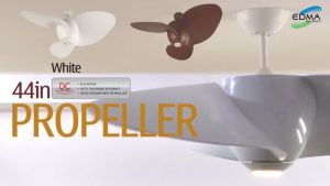 MT Edma 44in Propeller Kipas Plafon dengan LED GX53 8W dan Remote Control