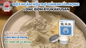 BỘT NGẬM HỖ TRỢ GIẢM HO SƯNG HỌNG LONG ĐỜM RYUKAKUSAN (DÙNG CHO TRẺ TỪ 3 THÁNG TRỞ LÊN VÀ NGƯỜI LỚN - HỘP 20GR)