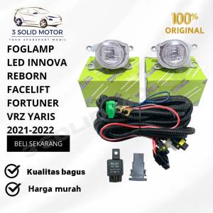FOGLAMP LED INNOVA REBORN FECELIFT FORTUNER VRZ YARIS 2021-2022 ORIGINAL