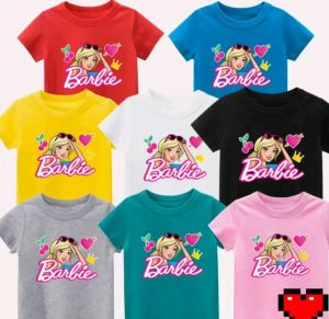 kaos atasan BLACK PINK lengan panjang oblong anak perempuan usia 2-11 tahun\family fashion babyterry katun lembut
