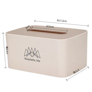 กล่องใส่ผ้าเช็ดมือพลาสติกแบบเรียบง่ายสำหรับใช้ในบ้านและห้องนั่งเล่น กล่องใส่ผ้าเช็ดมือสำหรับใช้ในร้านอาหารและโรงแรม