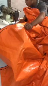 Bạt nhựa 2 da xanh cam che nắng mưa. không thấm nước