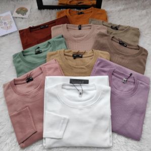 Baju Wanita / Kaos Pria / Atasan Wanita / Kaos Wanita / Kaos Polos Pria / Atasan Wanita Import / Baju Kaos Pria / Baju Atasan Wanita / Kaos Lengan Panjang Wanita / Baju Pria / Baju Kaos Wanita / Baju Atasan Wanita Terbaru Baju Rajut Kaos Rib Premium E10