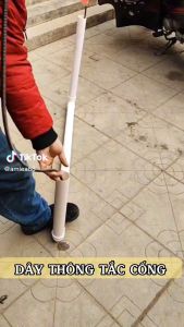 Dây thông tắc cống dùng cho máy khoan