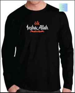 kaos pria lengan panjang|kaos distro|kaos pria dewasa|kaos sablon lebar inshaallah|kaos harga grosirr