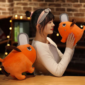Boneka Chainsaw Man Denji Pochita Mainan Boneka Stuffed Plush Anime Ukuran 10/25/40CM Untuk Hadiah Anak