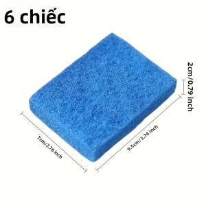 Bộ 6 Miếng Bọt Biển Vệ Sinh BBQ Chuyên Nghiệp Chịu Nhiệt Cao Không Trầy Xước Chống Trơn Trượt Dùng Cho Bếp Gas & Bếp Than Bếp Nướng Ngoài Trời