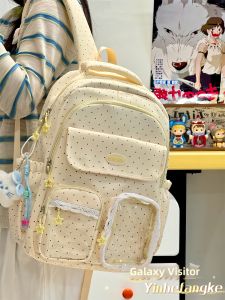 YINHEFANGKE | Spacious Dot College Style Bag