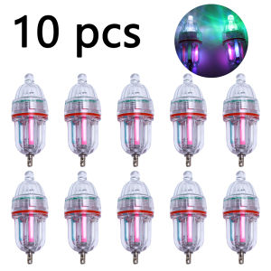10 pcs high-quality LED night fishing lights deep water lighting positioning lights strong bright flashing lure lights