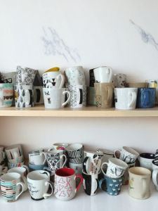 Cốc Trang Trí Bằng Gốm Sứ Vẽ Tay Dễ Thương Cốc Đựng Sữa Sáng Cốc Trang Trí Kiểu Châu Âu Có Khuyết Điểm Nhỏ Đồ Dùng Ăn Uống