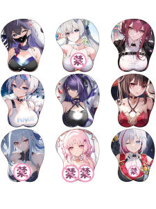 Star Rail 3D Mouse Pad Yellow Spring Flow Cup Flower Fire Mirror Flow Symbol Xuan Mopping Pad Silicone Chest Wrist Pad Peripheral