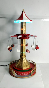 D&D Home I FC008 Moving Carousel Tower with Music and LED Lights Christmas Decoration