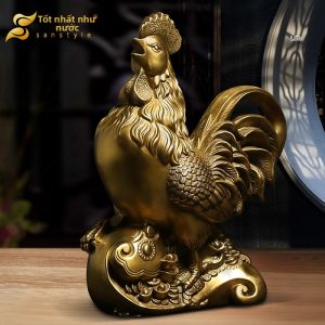 sanstyle | Tượng Gà Thu Hút Tài Lộc Đồ Đồng
