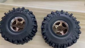 Bộ Mâm Và Lốp Beadlock 2.6 Inch Đường Kính Ngoài 152mm Dành Cho Xe Crawler Axial RBX10 MJX H8H MK07 KM4 4082/83 Tỷ Lệ 1/7 1/8 1/10 Chất Liệu Cao Su