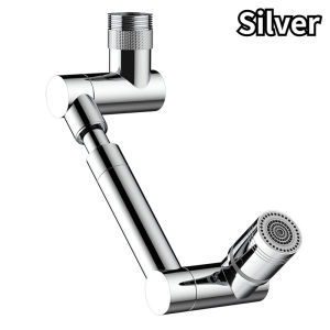 1440° Rotatable Scalable Metal Faucet Aerator Bathroom Tap Splash-proof Bubbler Faucet Filter Nozzle Tap Saving Water Extender