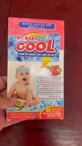 MIẾNG DÁN HẠ SỐT DR.BABY COOL GIẢM SỐT NHANH MÁT LẠNH TỨC THÌ ( XUẤT XỨ VIỆT NAM ) HỘP 6 MIẾNG DÁN