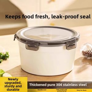 Food Grade 316 Stainless Steel Airtight Freshness Container Sealed Soup Storage Box
