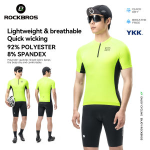 ROCKBROS Áo lái xe thoáng khí với trở lại 3-túi perspire nhanh khô quần áo đi xe đạp chống sốc mềm nhẹ MTB xe đạp đường trường thiết bị