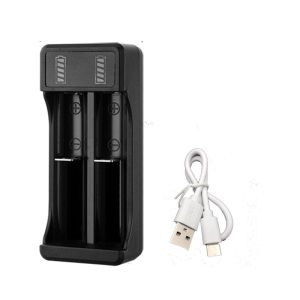 KEBIDU | Universal Battery Charger With LED Indicator Cable 3.7V Smart Rechargeable Lithium Battery Charger for 18650 26650 14500