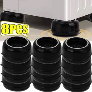 4/8ชิ้นแผ่นป้องกันการสั่นสะเทือนกันน้ำอเนกประสงค์ขาลื่นเครื่องซักผ้าพรมเช็ดเท้าตู้เย็นแผ่นกันสะเทือนรองรับเฟอร์นิเจอร์ฐานรองเท้า