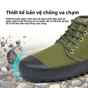 JIFANPAUL | Giày Bảo Hộ Lao Động và Huấn Luyện Quân Sự Cao Cổ Bền Chống Trượt