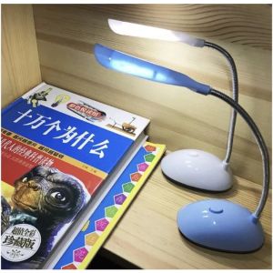 lampu meja belajar LED bentuk simple nyala terang.