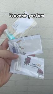 Souvenir Parfum Pernikahan 3ml Vintage Custom Murah Cantik