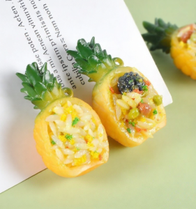 Miniature Simulation Pineapple Fried Rice Props