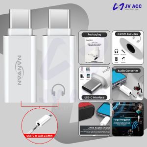 NANVAN NVN-CN1 JACK SAMBUNGAN AUDIO HEADSET EARPHONE HENSET TYPE C