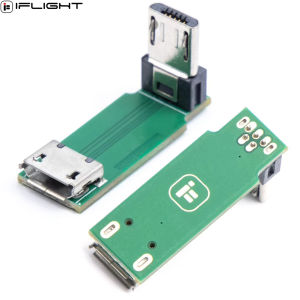 1 / 2pcs IFlight L-Type Adapter Plate Micro USB Male To Female Extension Board 27X9X12mm for RC FPV Racing Flight Controller