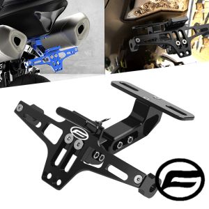 For CFMOTO CF 650 650MT 650NK 400NK GT Motorcycle Adjustable Rear Tail Tidy License Plate Holder Bracket LED Light Accessories
