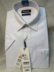 (1p0847 )Áo trắng ngắn tay hoạ tiết fom reguler( rông)