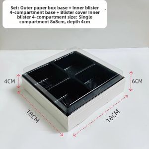 AMW | Four-section Fresh Fruit Box Disposable