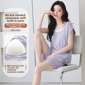 Cool Lightweight Modal Padded Outwear Home Suit