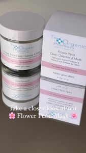 The Organic Pharmacy Flower Petal Deep Cleanser & Mask 40g - มาส์กผลัดเซลล์ผิว ผิวกระจ่างใส