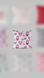 หมอน หมอนอิง ลายความรัก ร้านกาแฟ ผ้าไมโคร คาเฟ สังเคราะห์เกรด หมอนพิงหลัง หมอนตกแต่งบ้าน หมอนหนุน หมอนอิงโซฟา