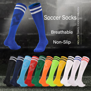 [COD]Soccer Socks Knee High Soccer Socks for Adult Long Soccer Socks Sports Socks Running Fitness Long Soccer Socks Football Socks Anti-slip Breathable Compression Socks for Football Athletic Travel Running Knee High Stockings