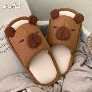 Dép Đi Trong Nhà Bằng Vải Lanh Cotton Mềm Thoáng Khí Thấm Hút Cho Cặp Đôi Mùa Xuân Hè Thường Ngày Cho Nam Và Nữ