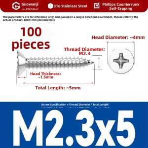 GUWANJI | 316 Stainless Steel Self Tapping Screws