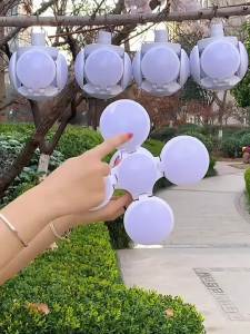 Solar Light Foldable Camping Lantern Rechargeable USB LED Waterproof Emergency Light Portable Outdoor Bulb with 5 Modes