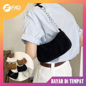 FXG Tas Selempang Wanita Corduroy Tas Bahu & Tangan SLing Bag Gaya Korea BAG09