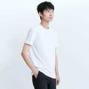 Summer New Arrival Pure Color Business Casual Round Neck Fashion T-Shirt